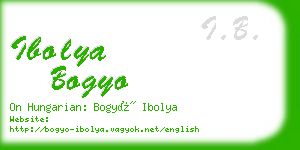 ibolya bogyo business card